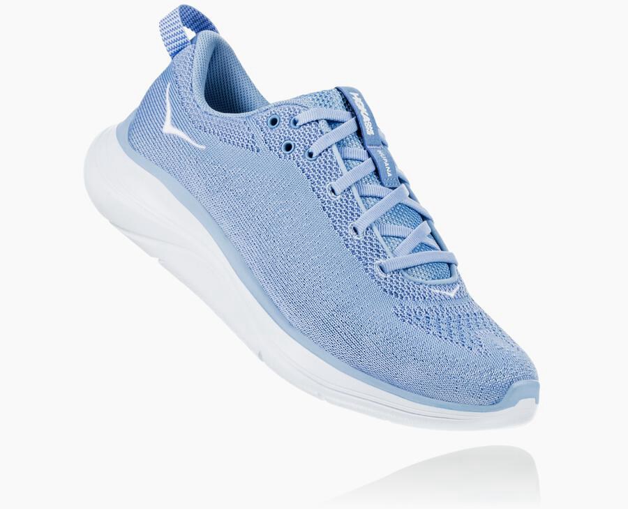 Zapatillas Running Hoka One One Mujer - Hupana Flow - Azules/Blancas - FEU104385